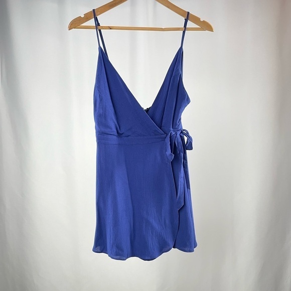 Lulus Camden Wrap Skort Dress in Navy Blue Size Small‎ - Picture 4 of 9
